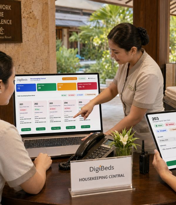 Housekeeping central team workflow